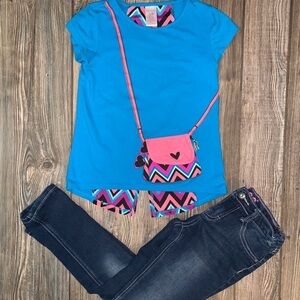 Lee Jeans and Okie Dokie Top Both Size 6X